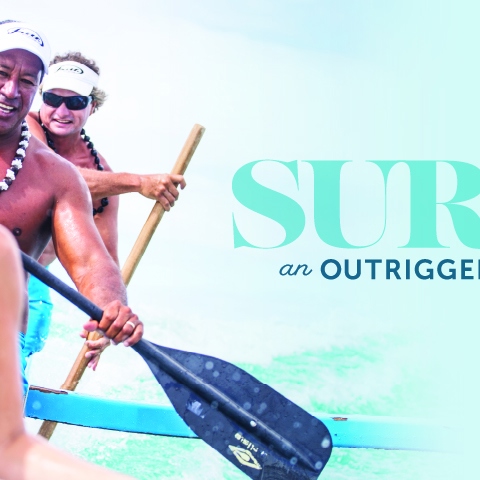 Surfing an Outrigger Canoe