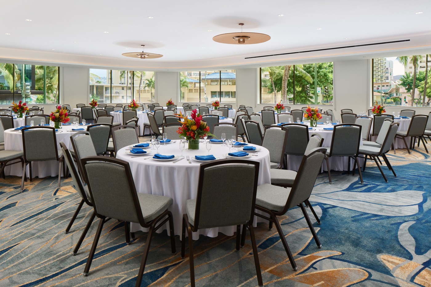 Configuration du banquet de l'OUTRIGGER Waikikī Paradise Hotel