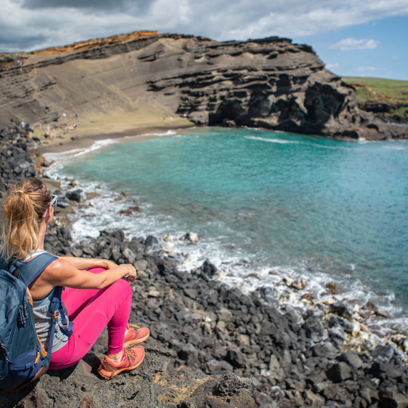 Randonnée dans la Grande île d'Hawaï