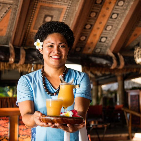 Castaway Island, Fiji welcome drink