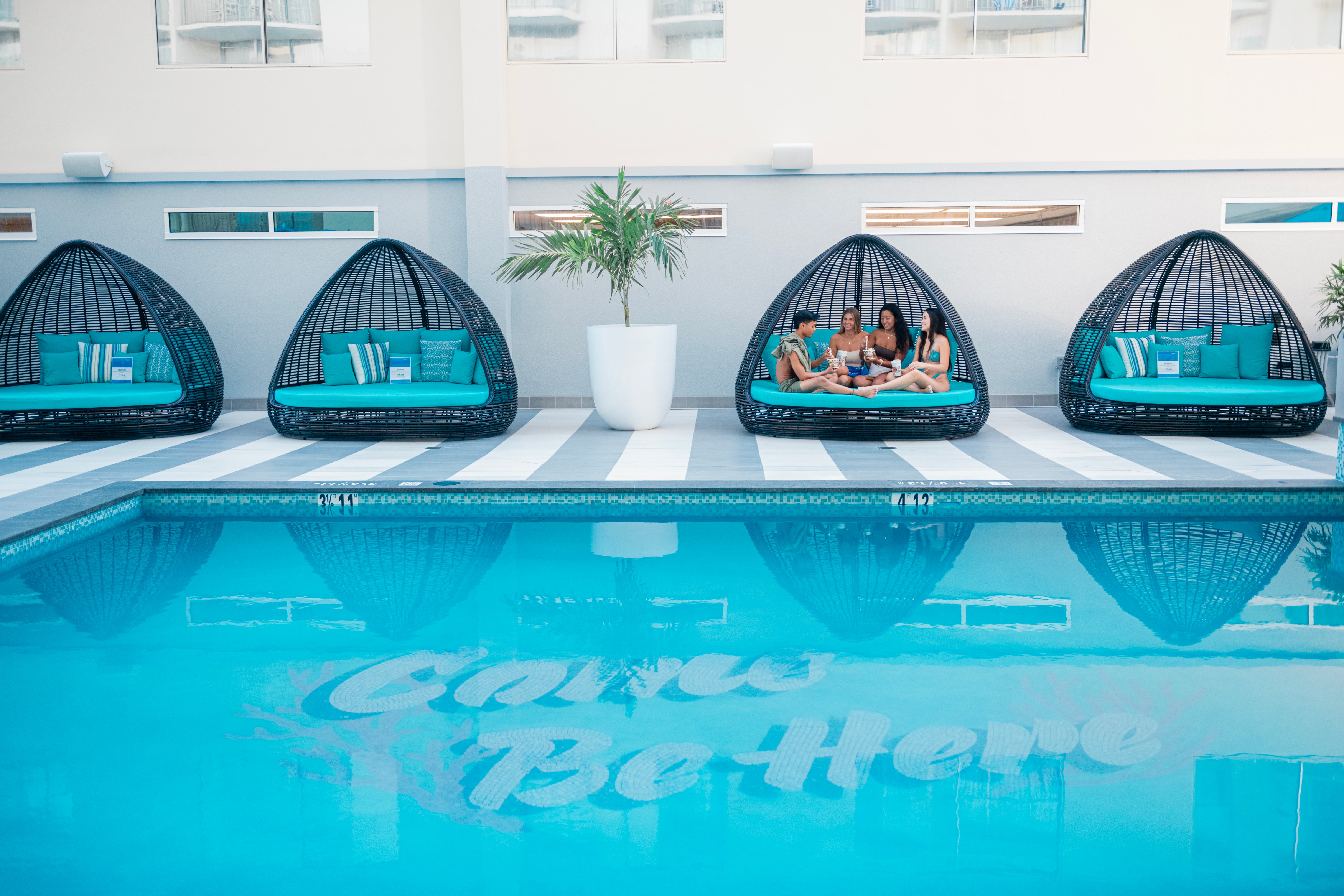 Day beds at OUTRIGGER Waikiki Paradise Hotel