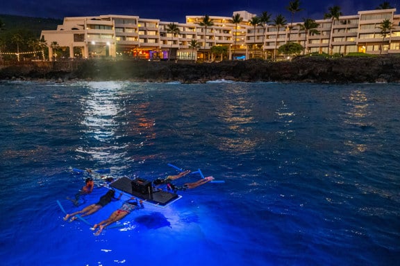Plongée avec les raies manta à l'OUTRIGGER Kona Resort & Spa